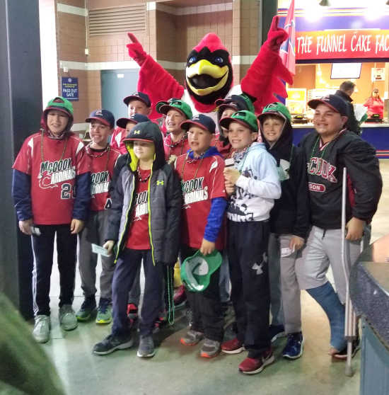 A certain mascot is pumped that we're - Memphis Redbirds